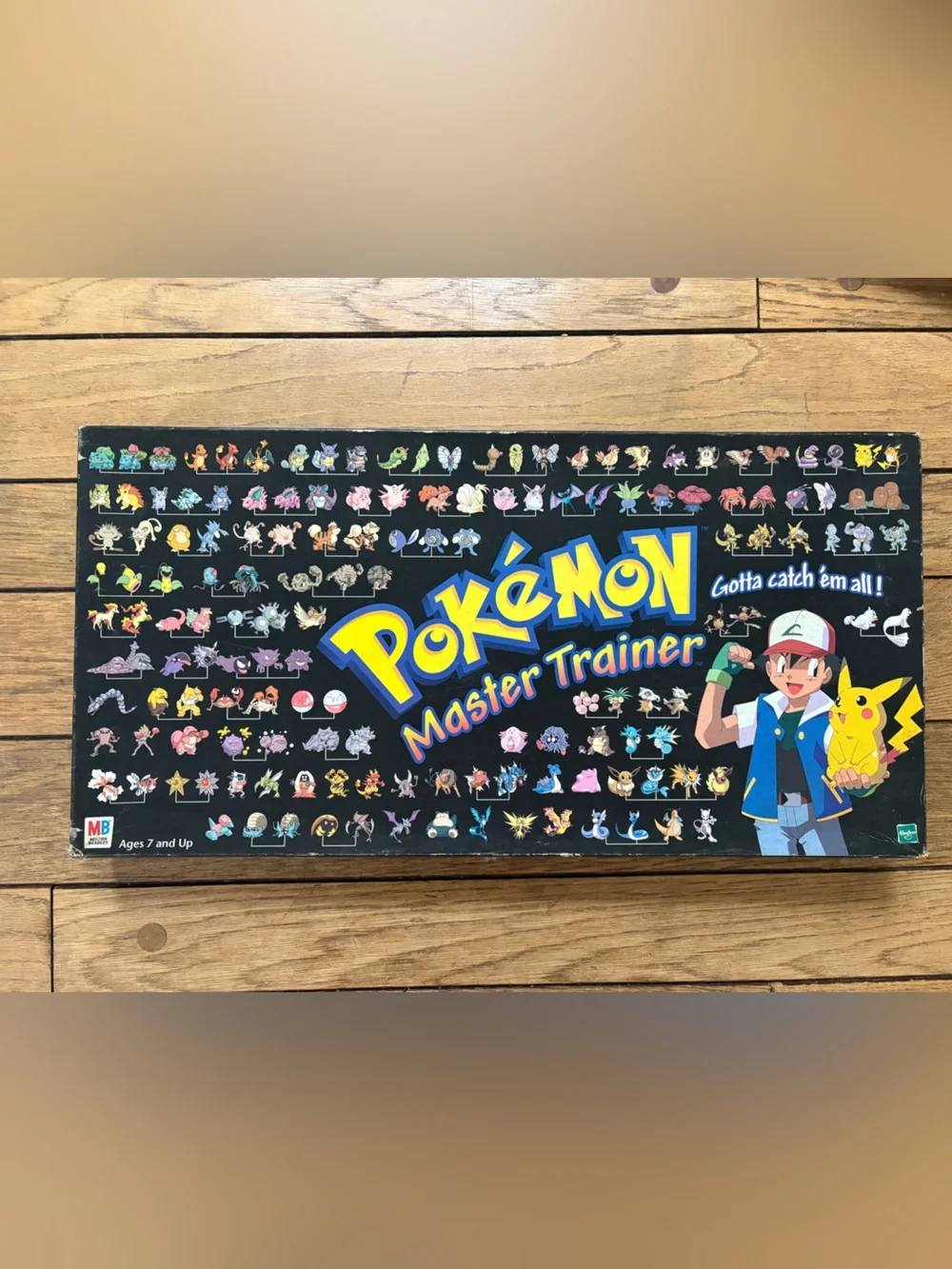 Vintage 1999 Pokemon Master Trainer Board Game Milton Bradley Kids Ages 7+